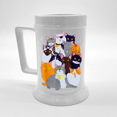 Vintage Enjoi Cat Gang Cute Cat Mom Cat Dad Cat Lover Beer Stein