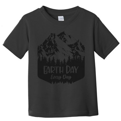 Vintage Earth Day Every Day Retro Mountains Idea Toddler T-Shirt