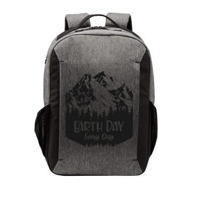 Vintage Earth Day Every Day Retro Mountains Idea Vector Backpack