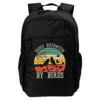 Vintage Easily Distracted By Birds Funny For Bird Watcher Backpack