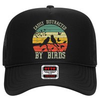 Vintage Easily Distracted By Birds Funny For Bird Watcher Hat