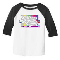 Video Editor, Distressed Color Bars Toddler Fine Jersey T-Shirt