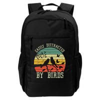 Vintage Easily Distracted By Birds Funny For Bird Watcher Backpack