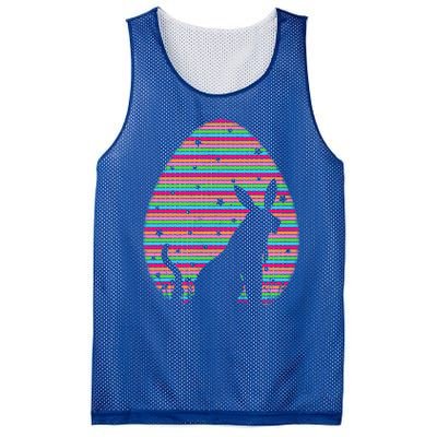 Vintage Easter Egg Lover Funny White Tiger Easter Sunday Gift Mesh Reversible Basketball Jersey Tank