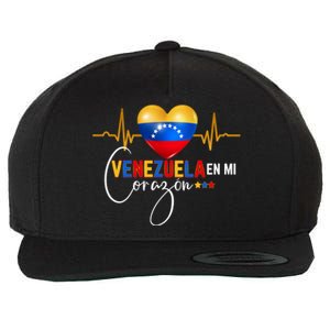 Venezuela En El Corazon Venezuelan Pride Wool Snapback Cap