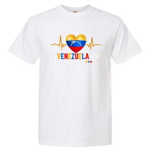 Venezuela En El Corazon Venezuelan Pride Garment-Dyed Heavyweight T-Shirt