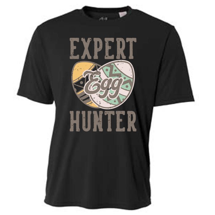 Vintage Expert Egg Hunter Funny Easter Cooling Performance Crew T-Shirt