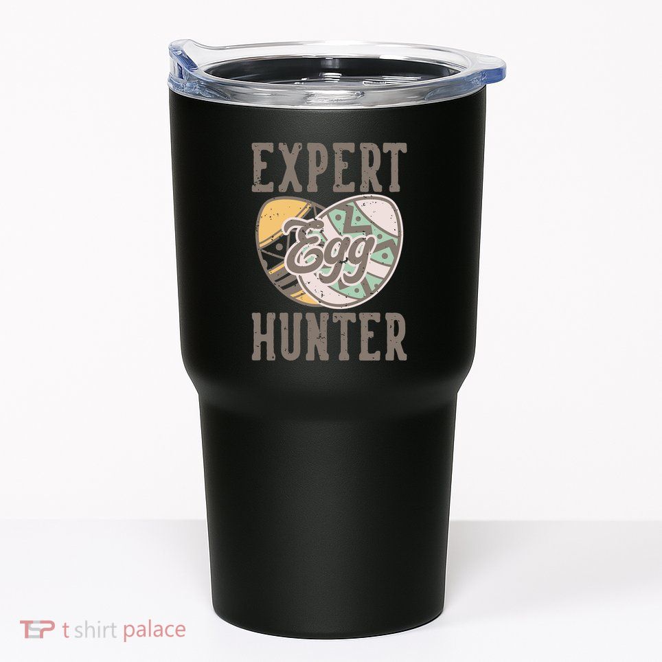 Vintage Expert Egg Hunter Funny Easter Tumbler