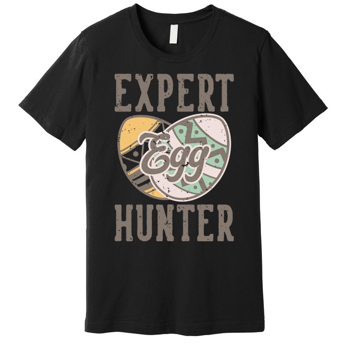 Vintage Expert Egg Hunter Funny Easter Premium T-Shirt