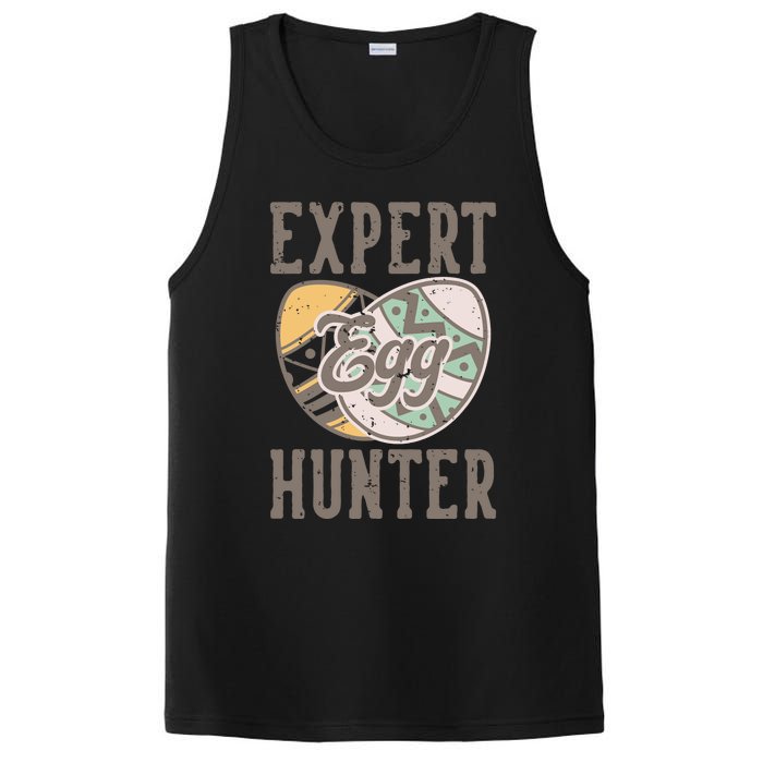 Vintage Expert Egg Hunter Funny Easter PosiCharge Competitor Tank