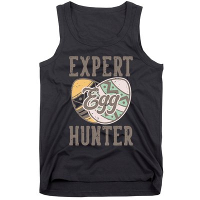 Vintage Expert Egg Hunter Funny Easter Tank Top