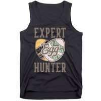 Vintage Expert Egg Hunter Funny Easter Tank Top