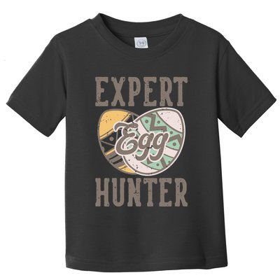 Vintage Expert Egg Hunter Funny Easter Toddler T-Shirt