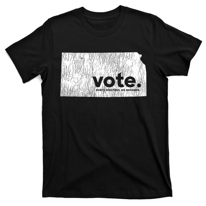 Vote Every Election No Excuses Kansas T-Shirt