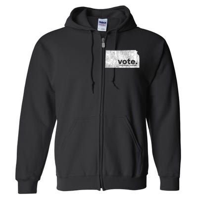 Vote Every Election No Excuses Kansas Full Zip Hoodie