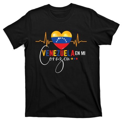 Venezuela En El Corazon Venezuelan Pride T-Shirt