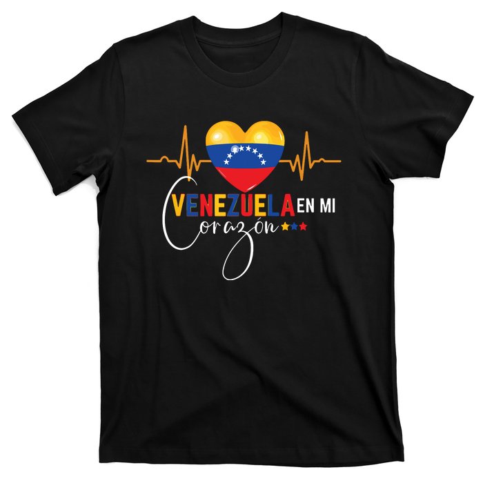 Venezuela En El Corazon Venezuelan Pride T-Shirt