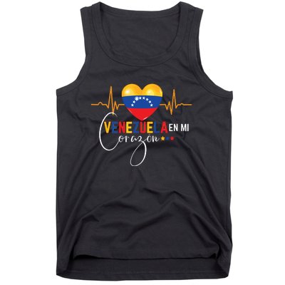 Venezuela En El Corazon Venezuelan Pride Tank Top