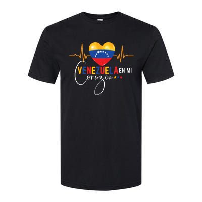 Venezuela En El Corazon Venezuelan Pride Softstyle CVC T-Shirt