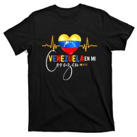 Venezuela En El Corazon Venezuelan Venezuela Flag Latin T-Shirt