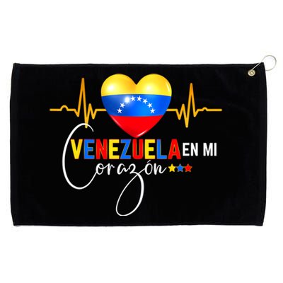 Venezuela En El Corazon Venezuelan Venezuela Flag Latin Grommeted Golf Towel