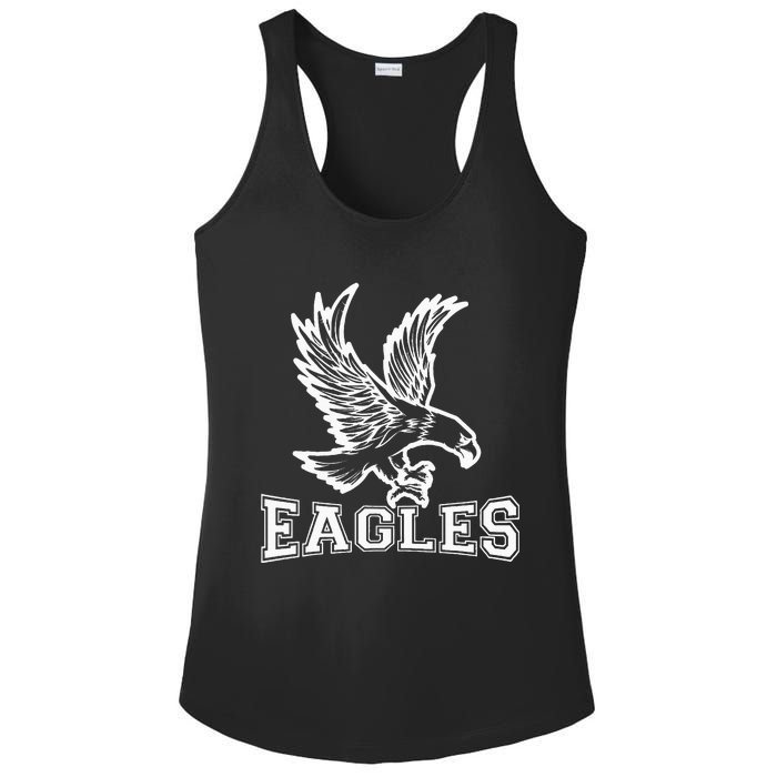 Vintage E.A.G.L.E.S Flying Bird Inspirational Ladies PosiCharge Competitor Racerback Tank