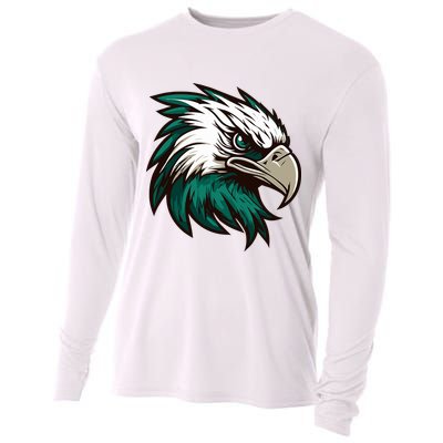 Vintage Eagles Flying Bird Inspirational Cooling Performance Long Sleeve Crew