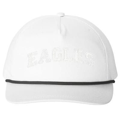 Vintage Eagles Flying Bird Inspirational Eagles Fly Design Snapback Five-Panel Rope Hat