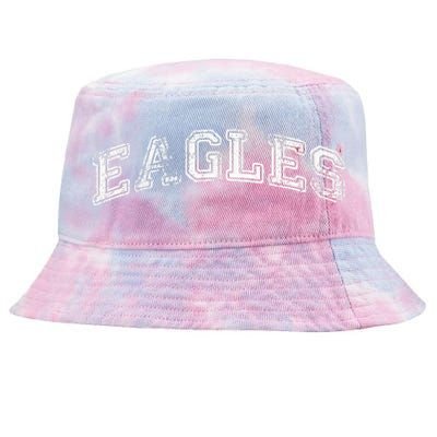 Vintage Eagles Flying Bird Inspirational Eagles Fly Design Tie-Dyed Bucket Hat