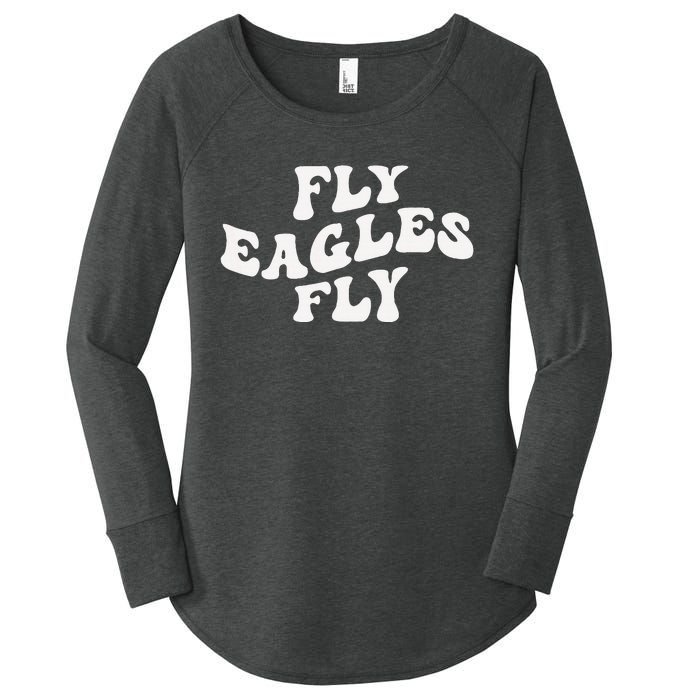 Vintage E.A.G.L.Es F.L.Y.I.N.G. Bird Inspirational Women's Perfect Tri Tunic Long Sleeve Shirt