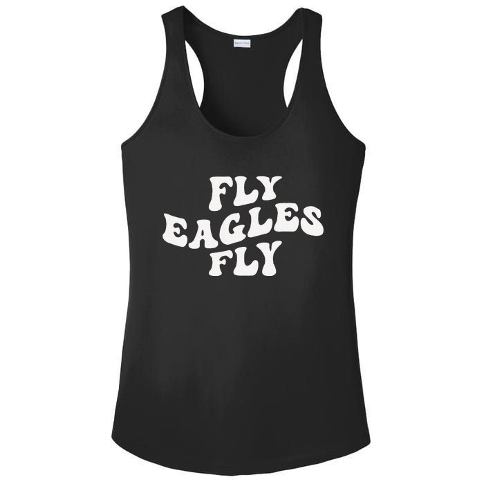 Vintage E.A.G.L.Es F.L.Y.I.N.G. Bird Inspirational Ladies PosiCharge Competitor Racerback Tank