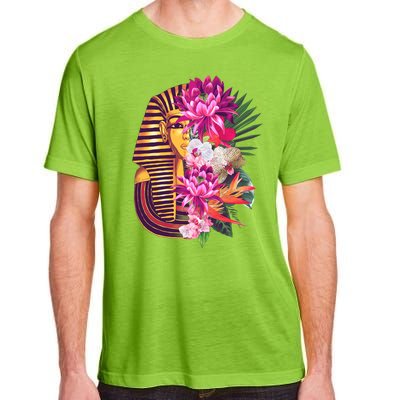 Vintage Exotic Flowers Floral Pharaoh Mask Adult ChromaSoft Performance T-Shirt