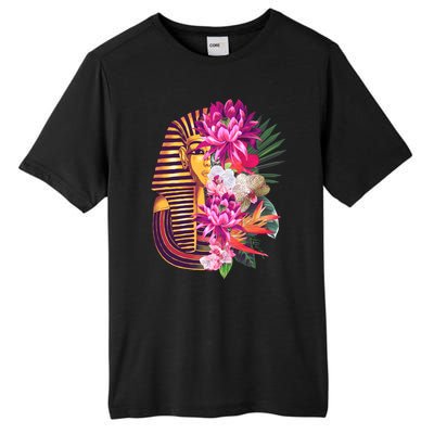 Vintage Exotic Flowers Floral Pharaoh Mask Tall Fusion ChromaSoft Performance T-Shirt