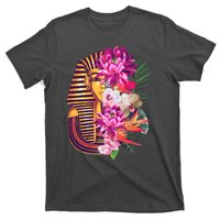 Vintage Exotic Flowers Floral Pharaoh Mask T-Shirt