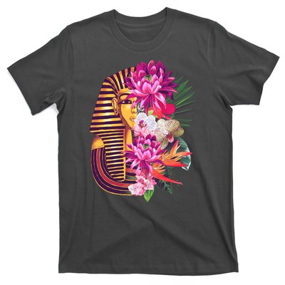 Vintage Exotic Flowers Floral Pharaoh Mask T-Shirt