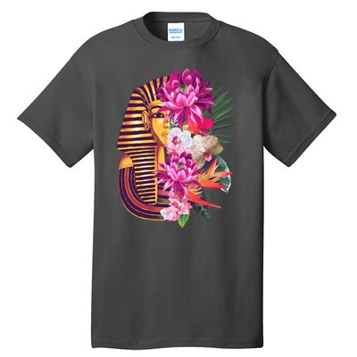 Vintage Exotic Flowers Floral Pharaoh Mask Tall T-Shirt