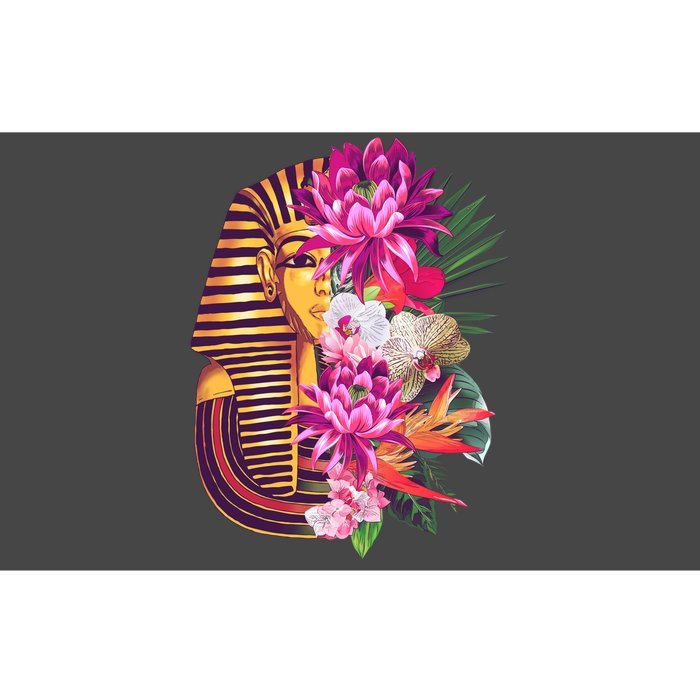 Vintage Exotic Flowers Floral Pharaoh Mask Bumper Sticker