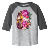 Vintage Exotic Flowers Floral Pharaoh Mask Toddler Fine Jersey T-Shirt