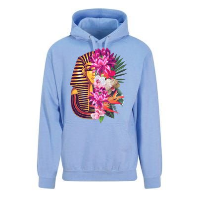 Vintage Exotic Flowers Floral Pharaoh Mask Unisex Surf Hoodie