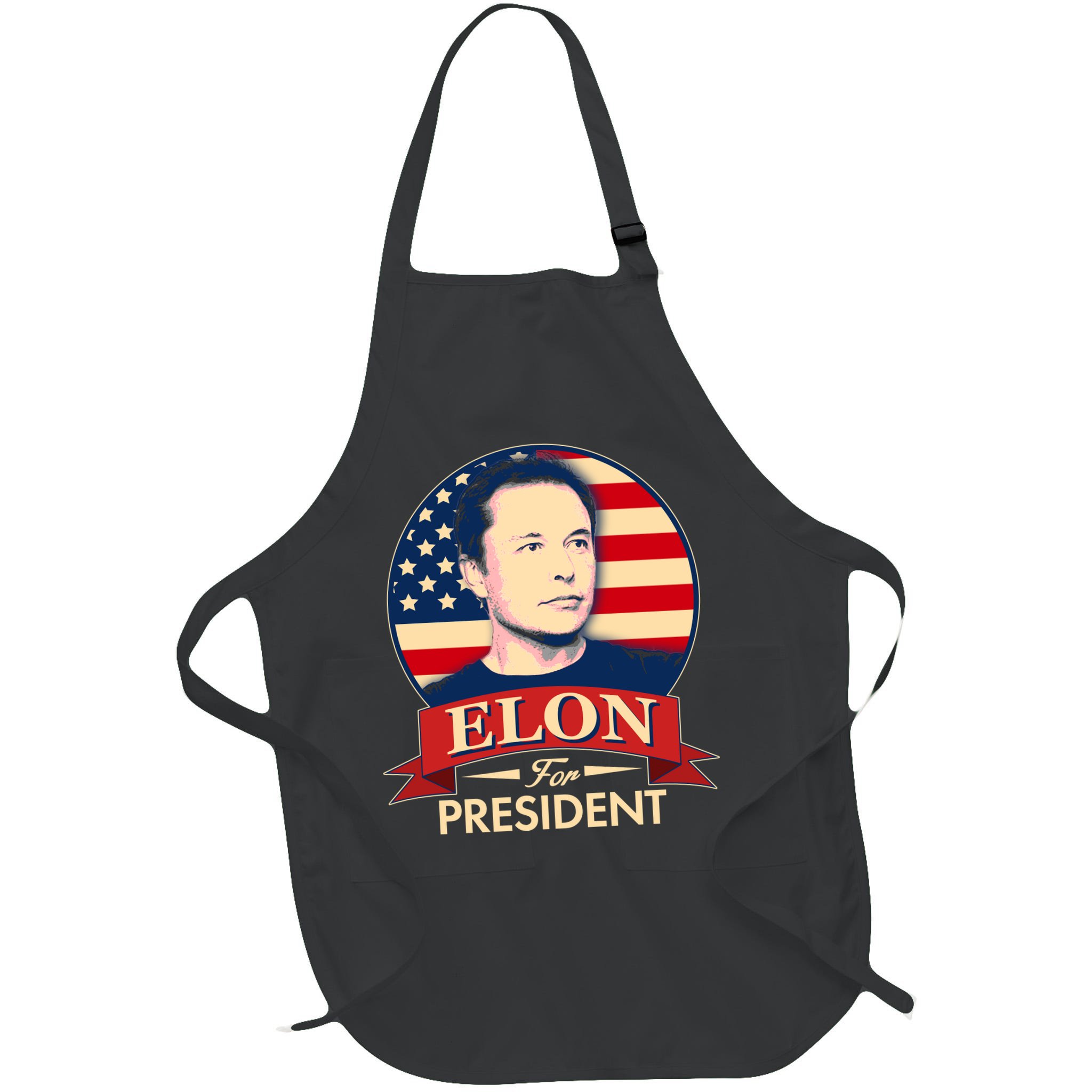 Vote Elon For President Emblem Apron