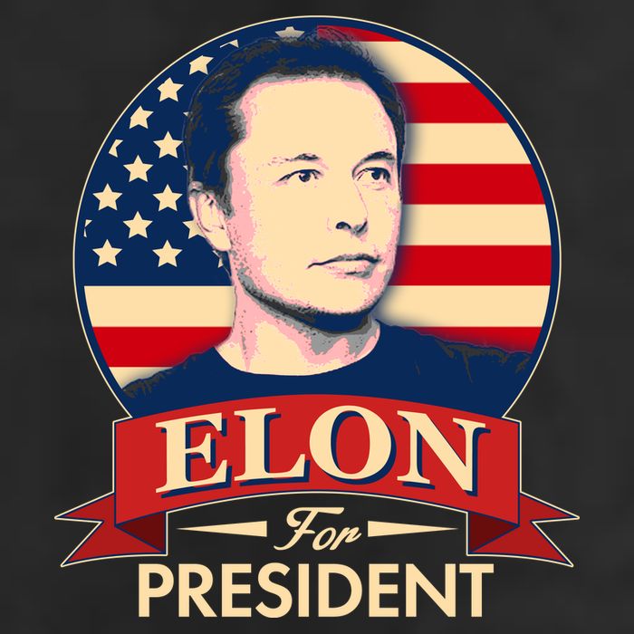 Vote Elon For President Emblem Adult Drive Performance Visor