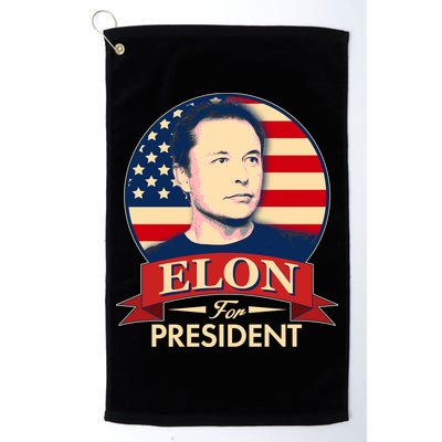 Vote Elon For President Emblem Golf Towel