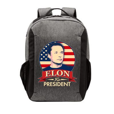 Vote Elon For President Emblem Vector Backpack