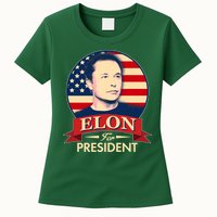 Vote Elon For President Emblem Womens T-Shirt