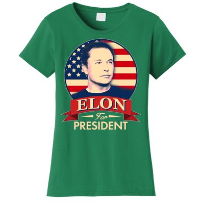 Vote Elon For President Emblem Women's T-Shirt