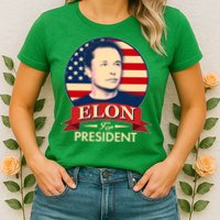 Vote Elon For President Emblem Womens T-Shirt