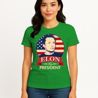 Vote Elon For President Emblem Womens T-Shirt