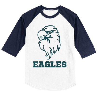 Vintage Eagle Flying Bird Inspirational Eagle Fan Baseball Sleeve Shirt