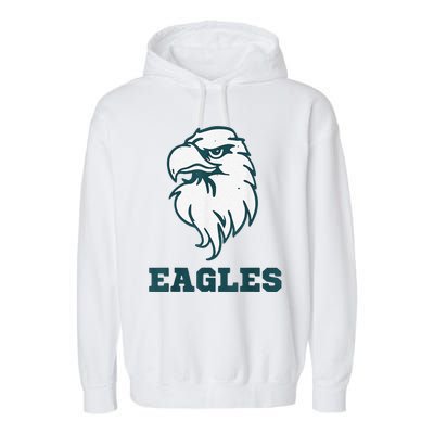 Vintage Eagle Flying Bird Inspirational Eagle Fan Garment-Dyed Fleece Hoodie