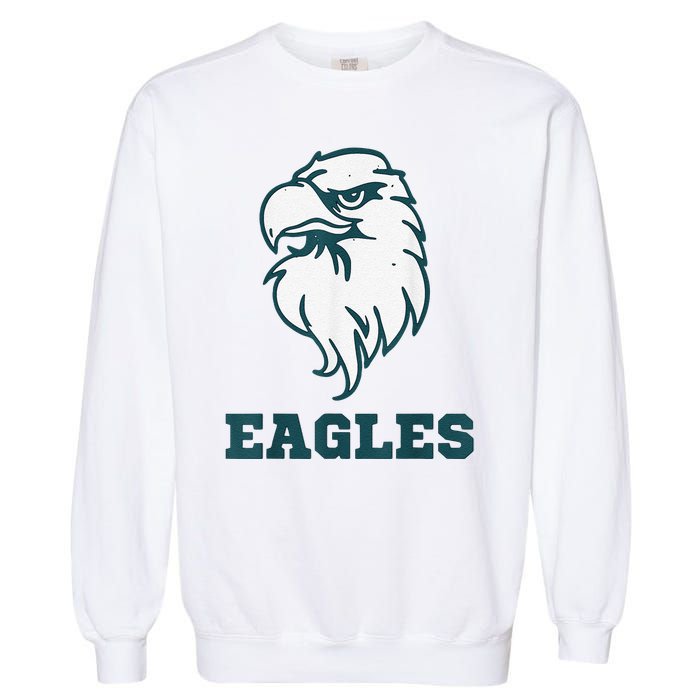 Vintage Eagle Flying Bird Inspirational Eagle Fan Garment-Dyed Sweatshirt